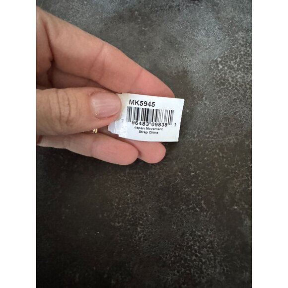 Michael Kors Women's Camille Gold-Tone Acrylic White Bracelet Watch MK5945 - Picture 14 of 15